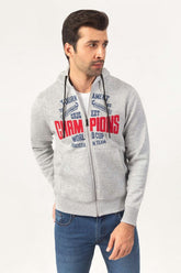 Ash Grey Hoodie Zipper Jacket JKT-HZJ-D43-05